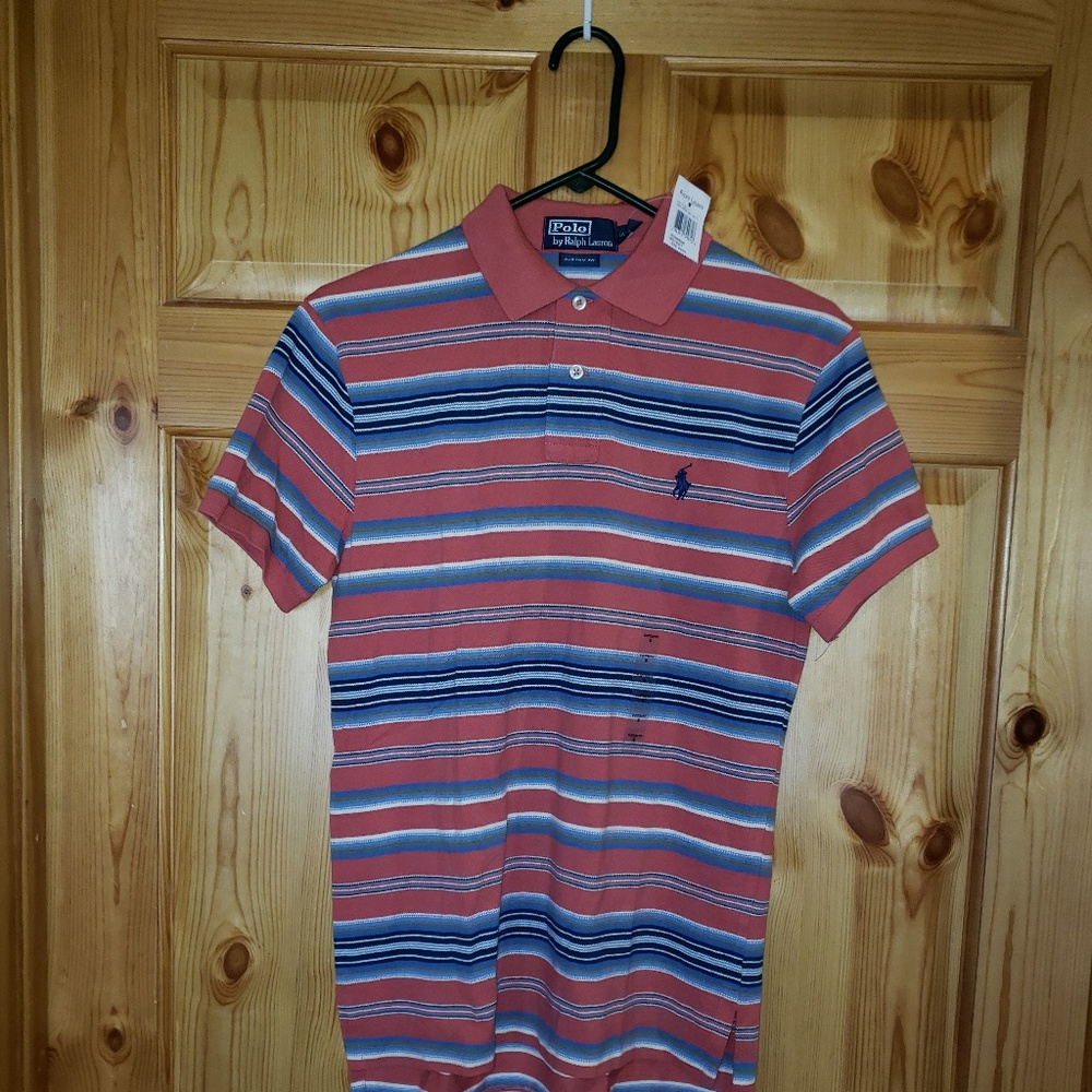 Nwt Polo by Ralph Lauren Men's Custom fit Small Striped